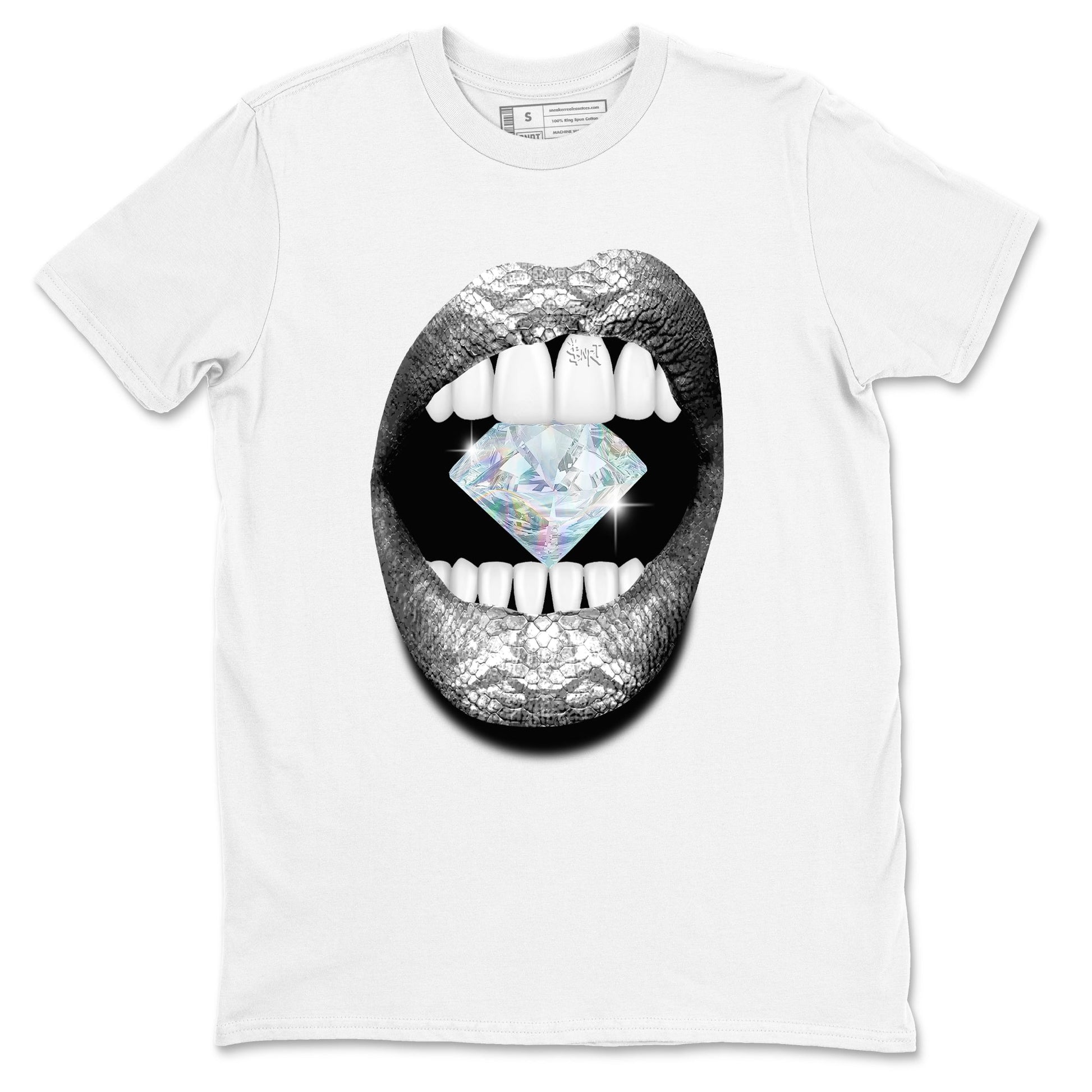 Jordan 11 Low Snake shirts to match jordans Lips Diamond sneaker match tees Air Jordan 11 Year Of The Snake best t shirts to wear with jordans SNRT Sneaker Tees unisex cotton White 2 shirts