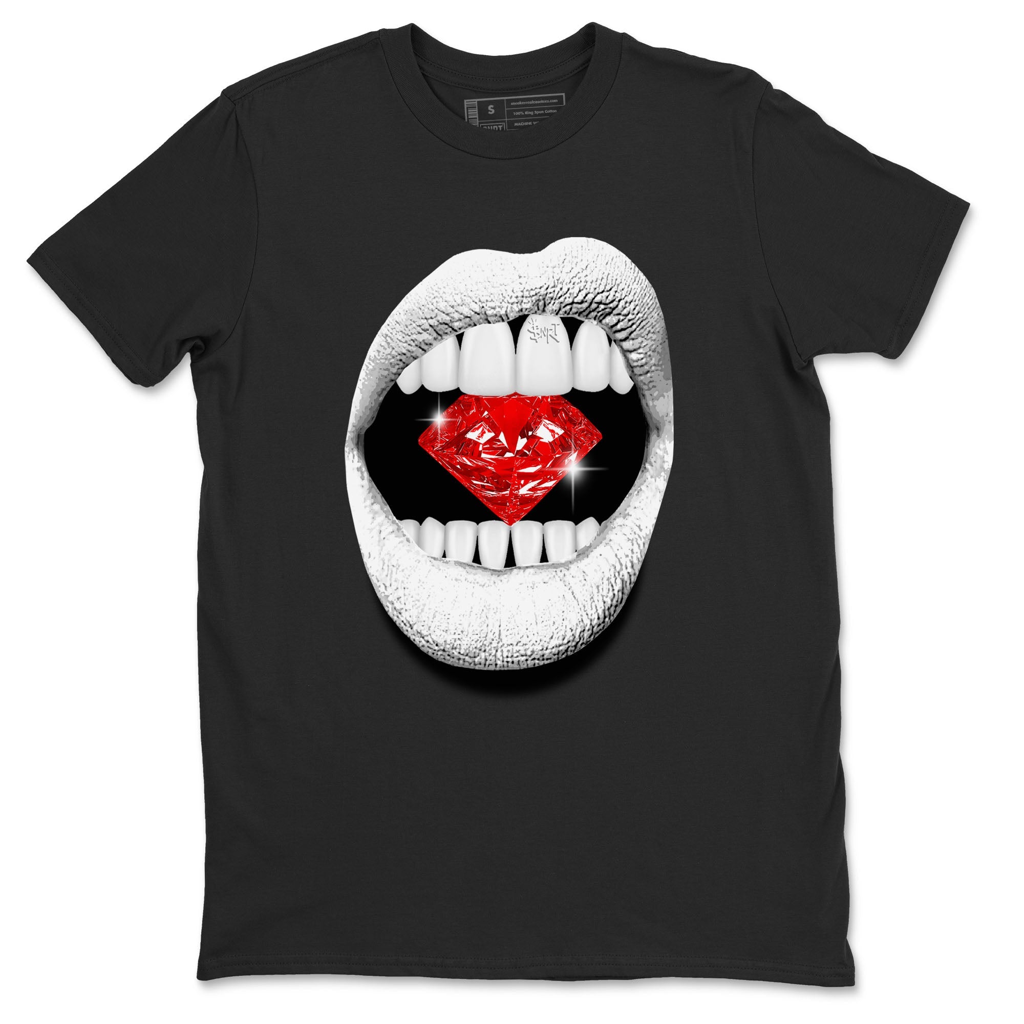 Air Jordan 12 Retro Taxi Flip shirts to match jordans Lips Diamond sneaker match tees 12s Red Taxi SNRT sneaker release Tees unisex cotton Black 2 crew neck shirt