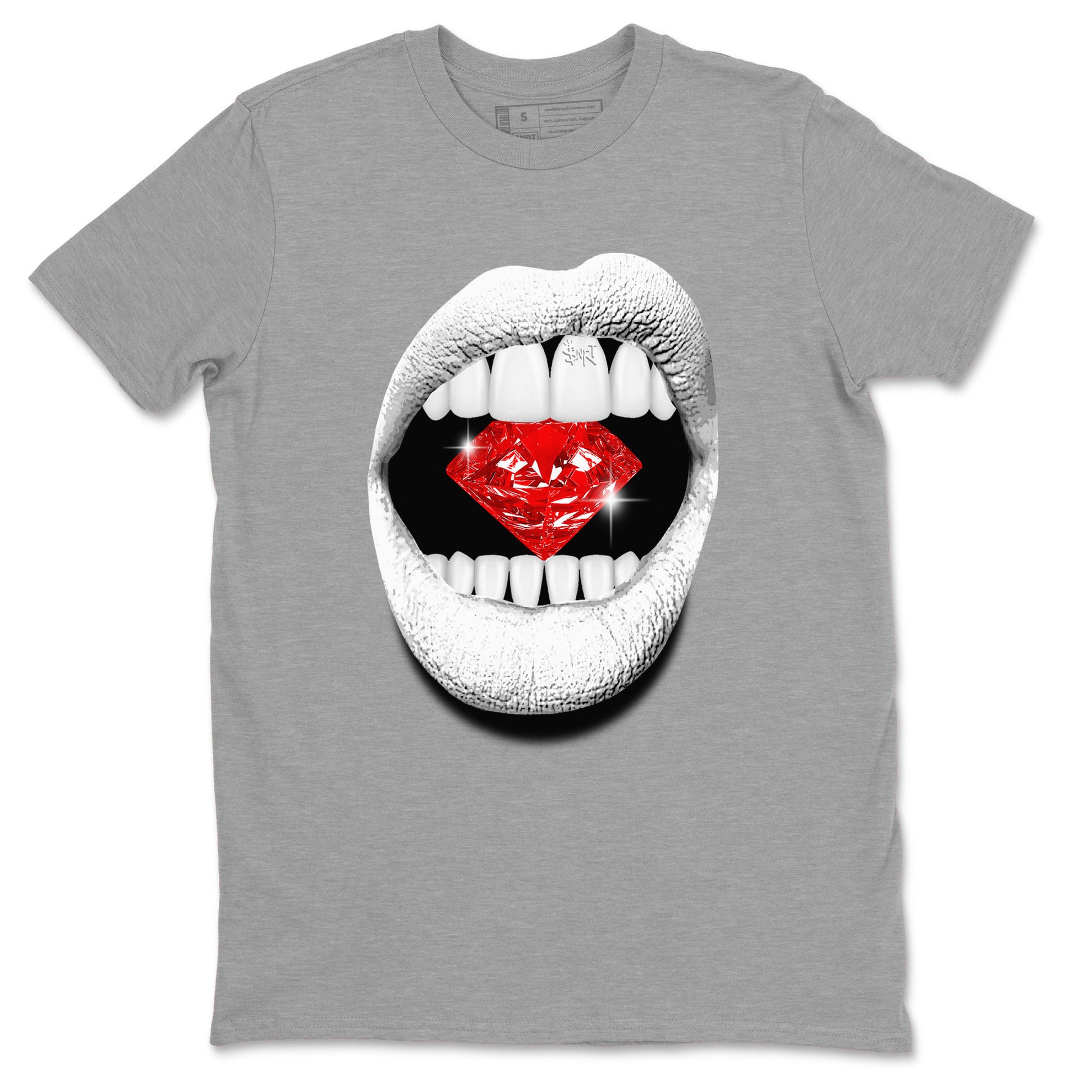 Air Jordan 12 Retro Taxi Flip shirts to match jordans Lips Diamond sneaker match tees 12s Red Taxi SNRT sneaker release Tees unisex cotton Heather Grey 2 crew neck shirt