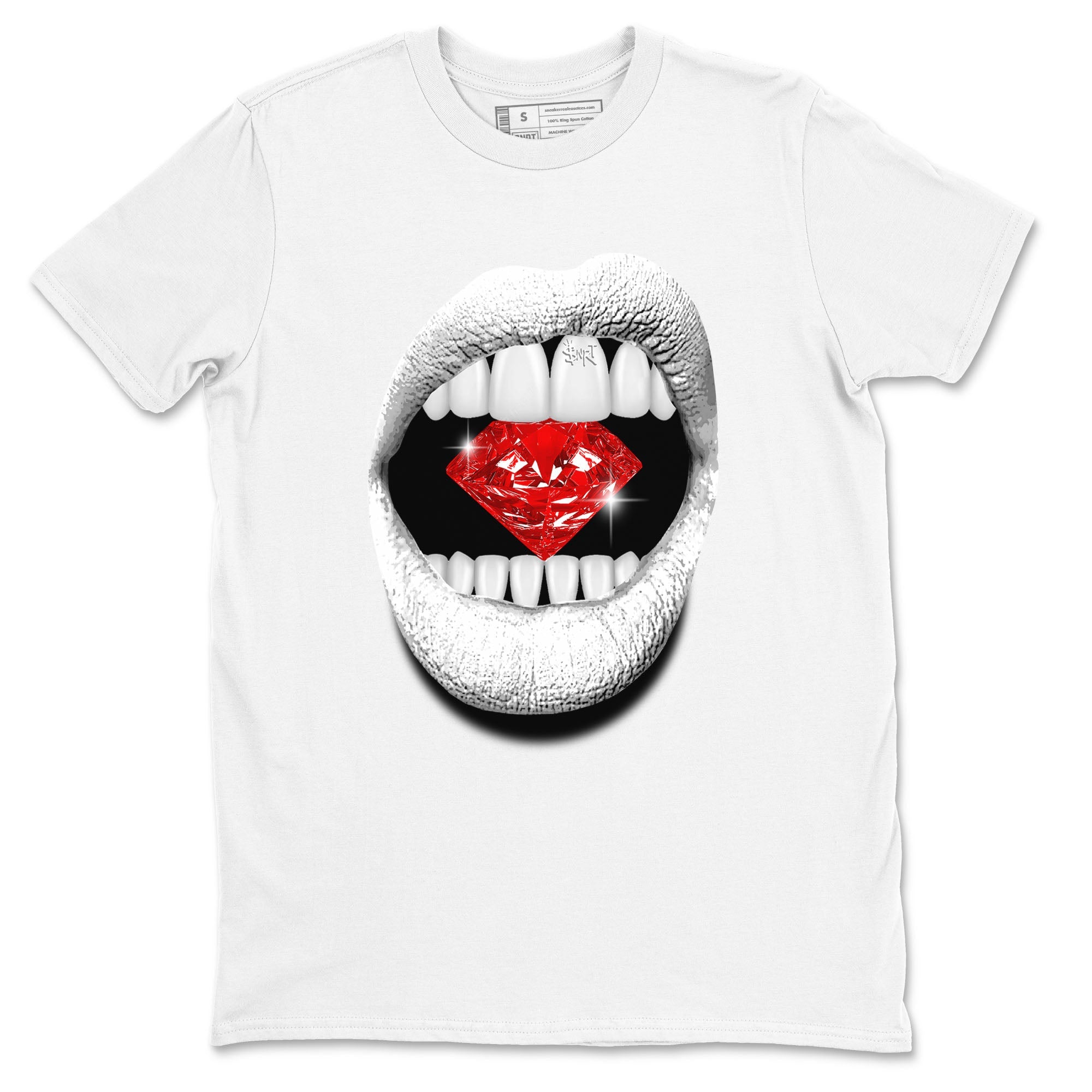 Air Jordan 12 Retro Taxi Flip shirts to match jordans Lips Diamond sneaker match tees 12s Red Taxi SNRT sneaker release Tees unisex cotton White 2 crew neck shirt