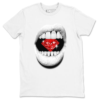 Air Jordan 12 Retro Taxi Flip shirts to match jordans Lips Diamond sneaker match tees 12s Red Taxi SNRT sneaker release Tees unisex cotton White 2 crew neck shirt