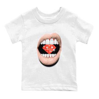 13s Dune Red shirts to match jordans Lips Diamond sneaker match tees Air Jordan 13 Dune Red SNRT Sneaker Tees streetwear brand Baby and Youth White 2 cotton tee