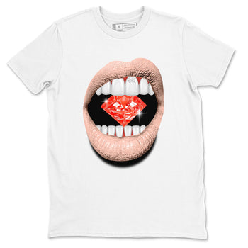 13s Dune Red shirts to match jordans Lips Diamond sneaker match tees Air Jordan 13 Dune Red SNRT Sneaker Tees streetwear brand White 2 unisex cotton tee