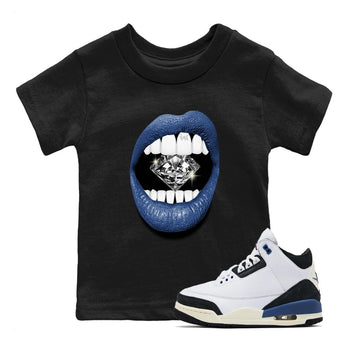 A Ma Maniere Air Jordan 3 Diffused Blue shirts to match jordans Lips Diamond graphic tee Jordan 3 For The Love best t-shirts to wear with jordans SNRT Sneaker Tees Youth Baby Black 1 tee