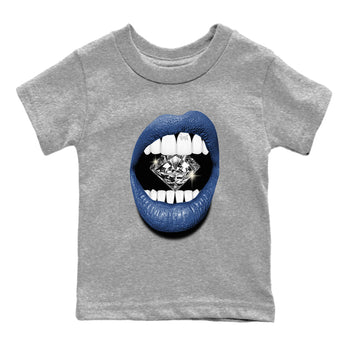 A Ma Maniere Air Jordan 3 Diffused Blue shirts to match jordans Lips Diamond graphic tee Jordan 3 For The Love best t-shirts to wear with jordans SNRT Sneaker Tees Youth Baby Heather Grey 2 tee