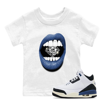 A Ma Maniere Air Jordan 3 Diffused Blue shirts to match jordans Lips Diamond graphic tee Jordan 3 For The Love best t-shirts to wear with jordans SNRT Sneaker Tees Youth Baby White 1 tee