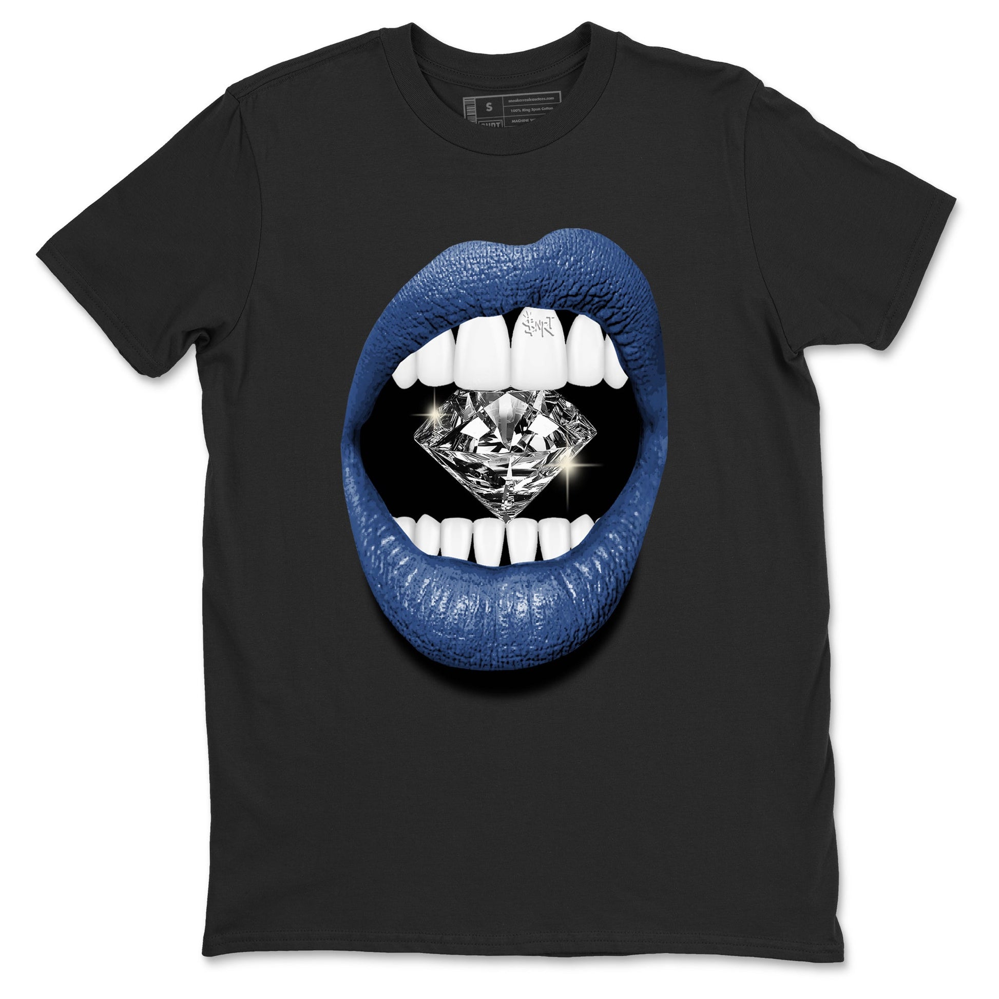 A Ma Maniere Air Jordan 3 Diffused Blue shirts to match jordans Lips Diamond graphic tee Jordan 3 For The Love best t-shirts to wear with jordans SNRT Sneaker Tees unisex cotton Black 2 shirts