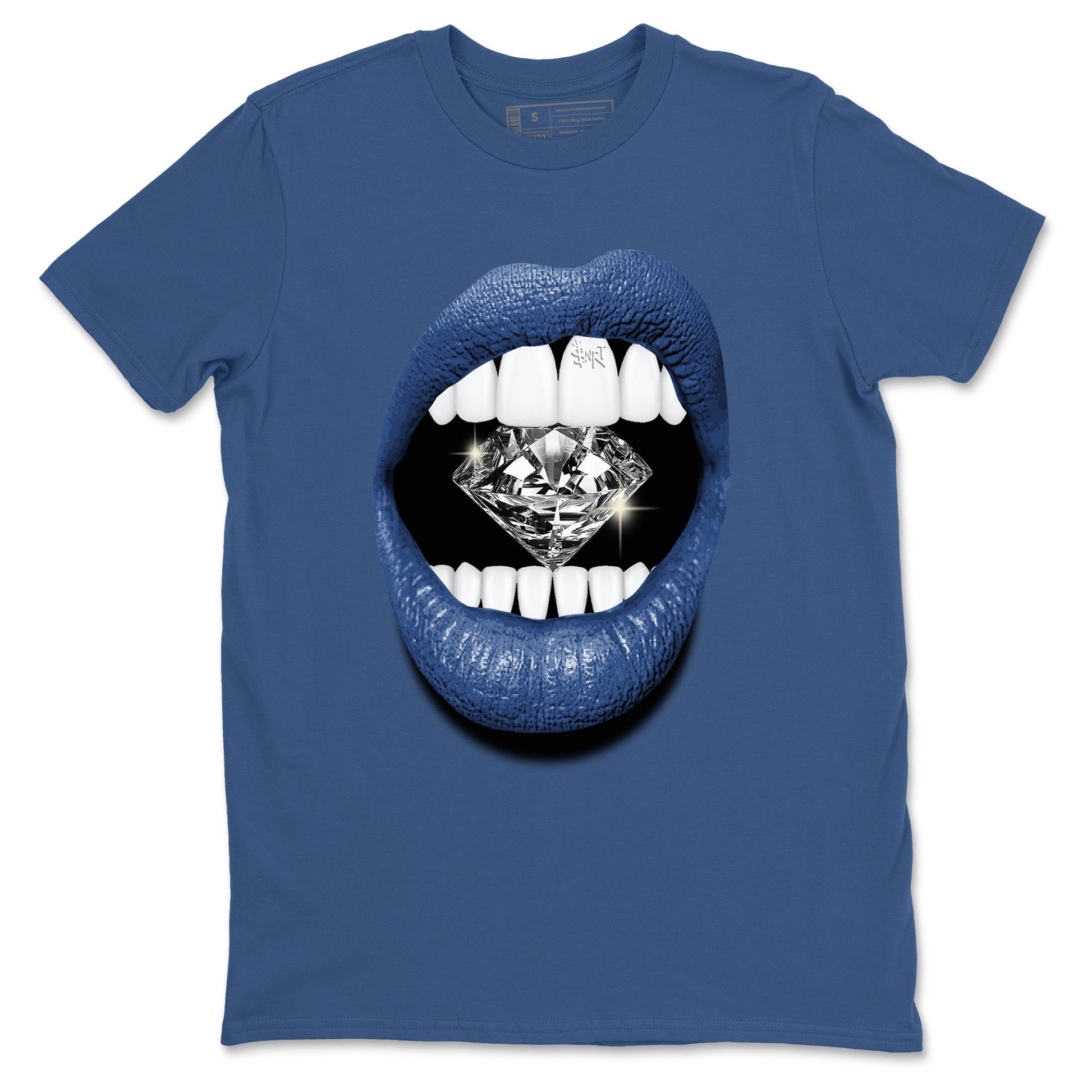 A Ma Maniere Air Jordan 3 Diffused Blue shirts to match jordans Lips Diamond graphic tee Jordan 3 For The Love best t-shirts to wear with jordans SNRT Sneaker Tees unisex cotton Denim Blue 2 shirts