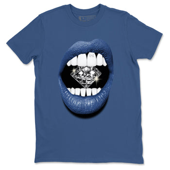 A Ma Maniere Air Jordan 3 Diffused Blue shirts to match jordans Lips Diamond graphic tee Jordan 3 For The Love best t-shirts to wear with jordans SNRT Sneaker Tees unisex cotton Denim Blue 2 shirts