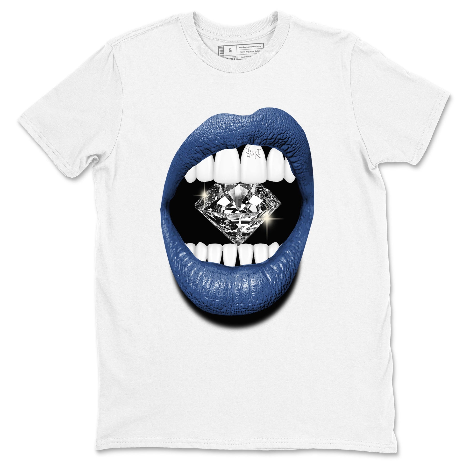 A Ma Maniere Air Jordan 3 Diffused Blue shirts to match jordans Lips Diamond graphic tee Jordan 3 For The Love best t-shirts to wear with jordans SNRT Sneaker Tees unisex cotton White 2 shirts