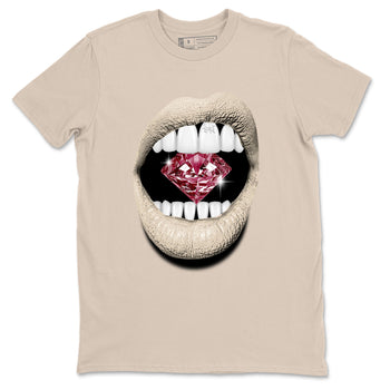 4s A Ma Maniere x Fossil Stone shirts to match jordans Lips Diamond sneaker match tees Air Jordan 4 A Ma Maniere x Fossil Stone match shoes to clothes SNRT Sneaker Tees unisex cotton Sand 2 shirts