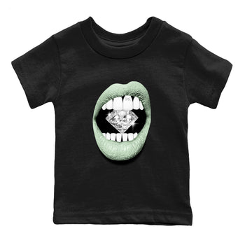 4s seafoam shirts to match jordans Lips Diamond sneaker match tees Air Jordan 4 Abundance match shoes to clothes SNRT Sneaker Tees Youth Baby Black 2 tee