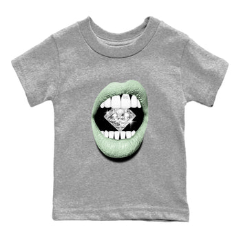 4s seafoam shirts to match jordans Lips Diamond sneaker match tees Air Jordan 4 Abundance match shoes to clothes SNRT Sneaker Tees Youth Baby Heather Grey 2 tee
