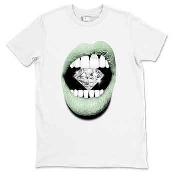 4s seafoam shirts to match jordans Lips Diamond sneaker match tees Air Jordan 4 Abundance match shoes to clothes SNRT Sneaker Tees unisex cotton White 2 shirts