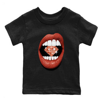 4s Brick By Brick best t shirts to wear with jordans Lips Diamond sneaker match tees Nigel Sylvester x Air Jordan 4 Brick by Brick match shoes to clothes SNRT Sneaker Tees Youth Baby Black 2 tee