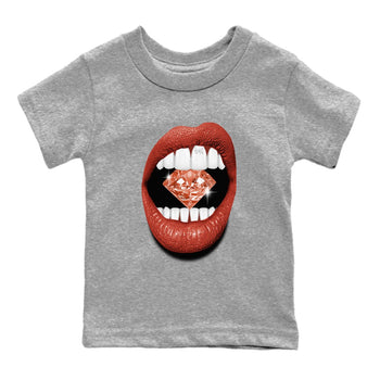 4s Brick By Brick best t shirts to wear with jordans Lips Diamond sneaker match tees Nigel Sylvester x Air Jordan 4 Brick by Brick match shoes to clothes SNRT Sneaker Tees Youth Baby Heather Grey 2 tee
