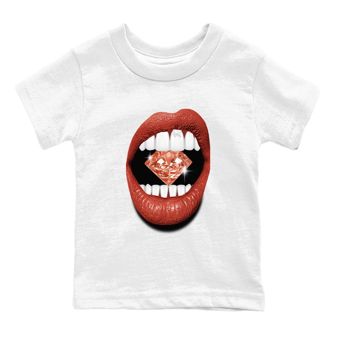 4s Brick By Brick best t shirts to wear with jordans Lips Diamond sneaker match tees Nigel Sylvester x Air Jordan 4 Brick by Brick match shoes to clothes SNRT Sneaker Tees Youth Baby White 2 tee