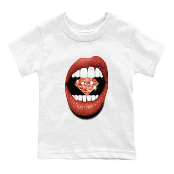 4s Brick By Brick best t shirts to wear with jordans Lips Diamond sneaker match tees Nigel Sylvester x Air Jordan 4 Brick by Brick match shoes to clothes SNRT Sneaker Tees Youth Baby White 2 tee