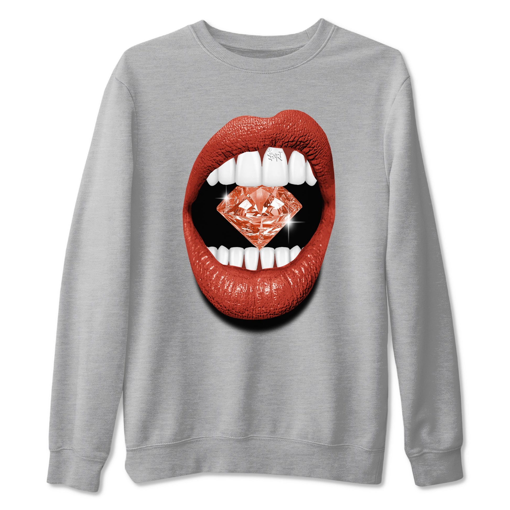 4s Brick By Brick best t shirts to wear with jordans Lips Diamond sneaker match tees Nigel Sylvester x Air Jordan 4 Brick by Brick match shoes to clothes SNRT Sneaker Tees unisex cotton Heather Grey 2 shirts