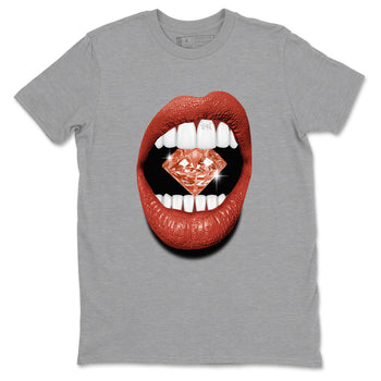 4s Brick By Brick best t shirts to wear with jordans Lips Diamond sneaker match tees Nigel Sylvester x Air Jordan 4 Brick by Brick match shoes to clothes SNRT Sneaker Tees unisex cotton Heather Grey 2 shirts