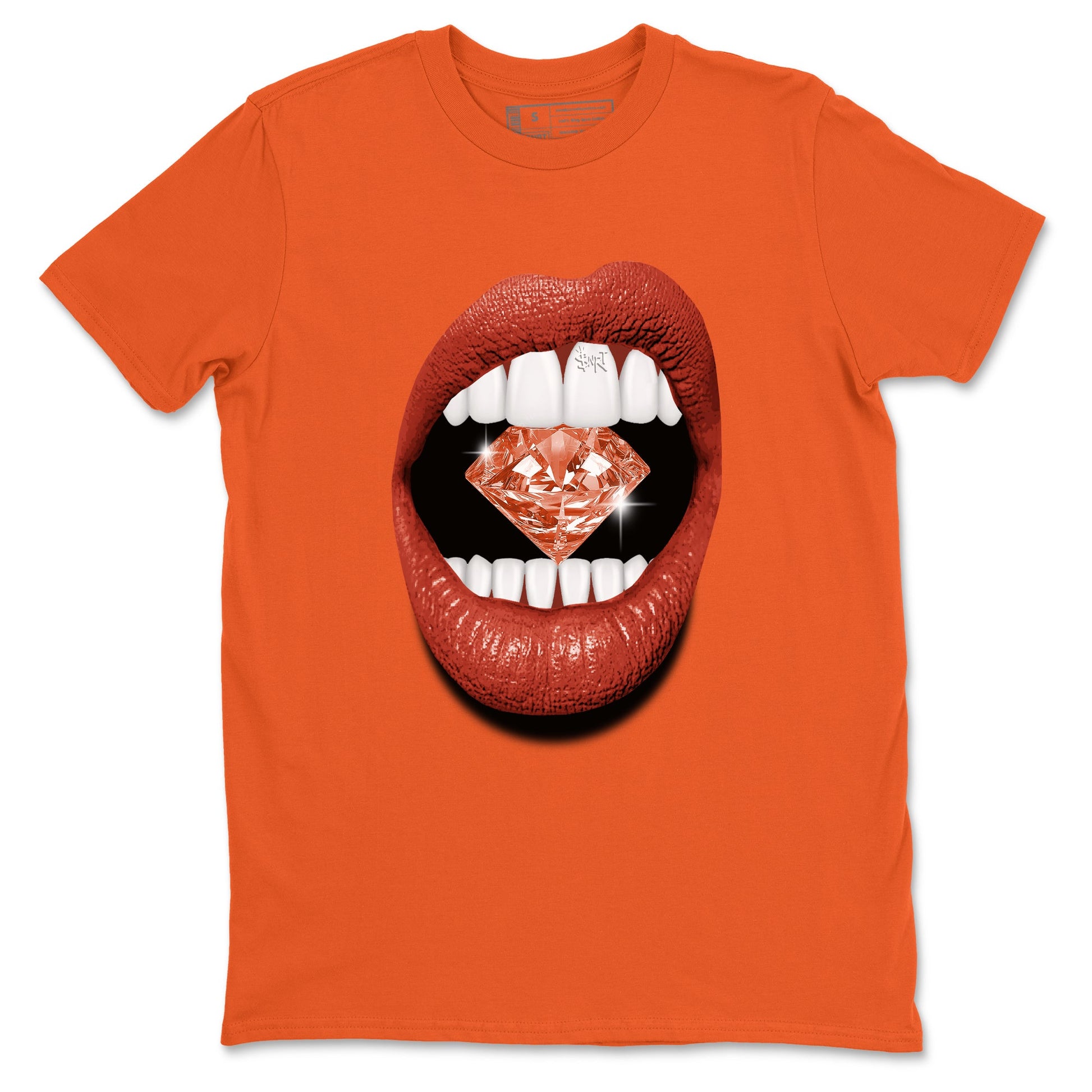 4s Brick By Brick best t shirts to wear with jordans Lips Diamond sneaker match tees Nigel Sylvester x Air Jordan 4 Brick by Brick match shoes to clothes SNRT Sneaker Tees unisex cotton Orange 2 shirts