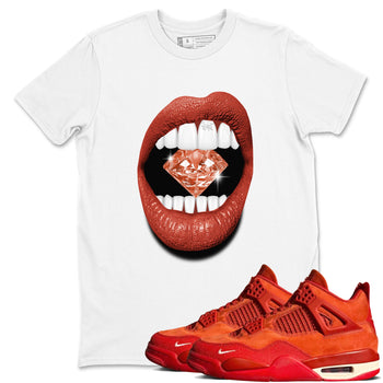 4s Brick By Brick best t shirts to wear with jordans Lips Diamond sneaker match tees Nigel Sylvester x Air Jordan 4 Brick by Brick match shoes to clothes SNRT Sneaker Tees unisex cotton White 1 shirts