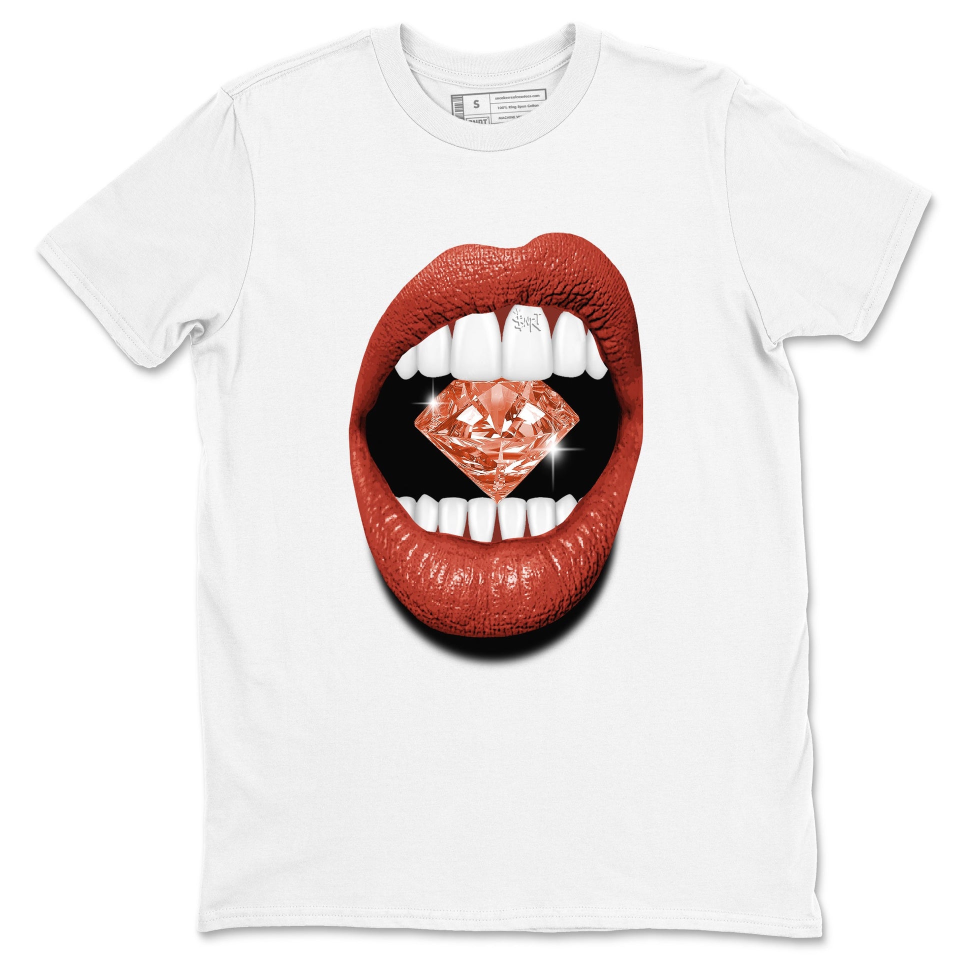 4s Brick By Brick best t shirts to wear with jordans Lips Diamond sneaker match tees Nigel Sylvester x Air Jordan 4 Brick by Brick match shoes to clothes SNRT Sneaker Tees unisex cotton White 2 shirts