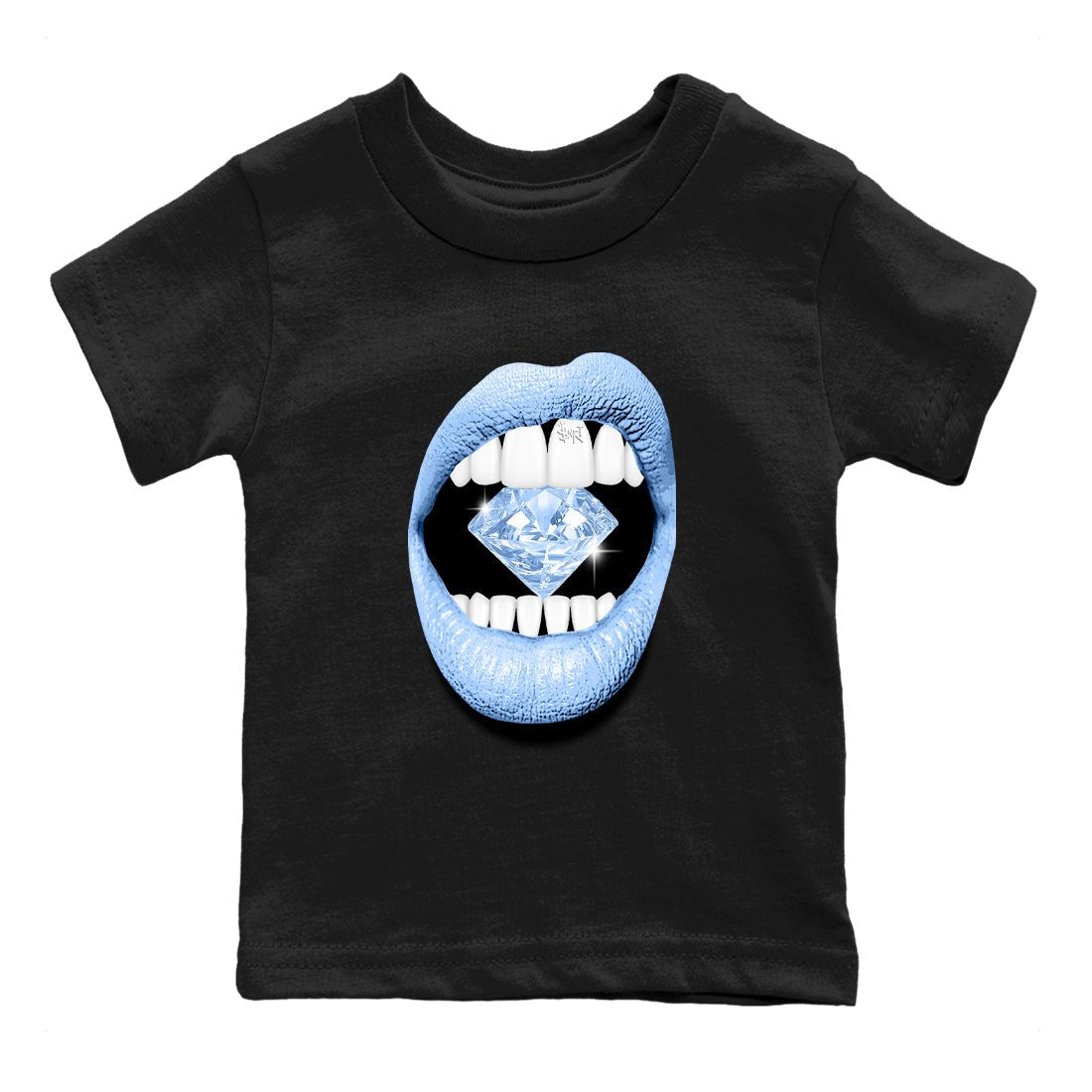 4s Forget Me Not shirts to match jordans Lips Diamond graphic tees Air Jordan 4 Forget Me Not match shoes to clothes SNRT Sneaker Tees Youth Baby Black 2 tee