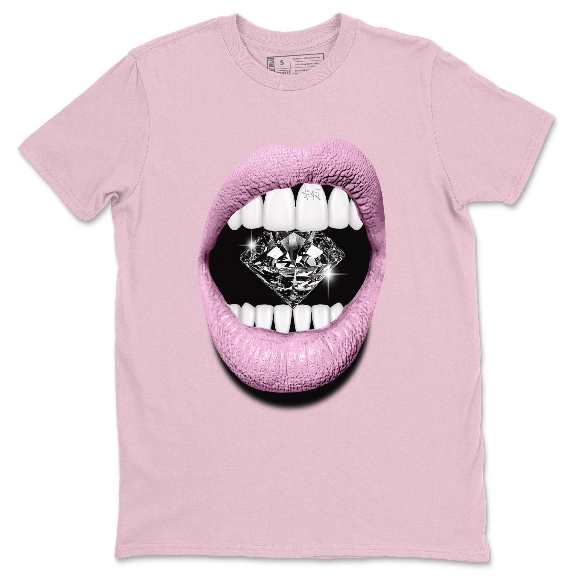 4s Orchid shirts to match jordans Lips Diamond sneaker match tees Air Jordan 4 Orchid match shoes to clothes SNRT Sneaker Tees unisex cotton Pink 2 shirts