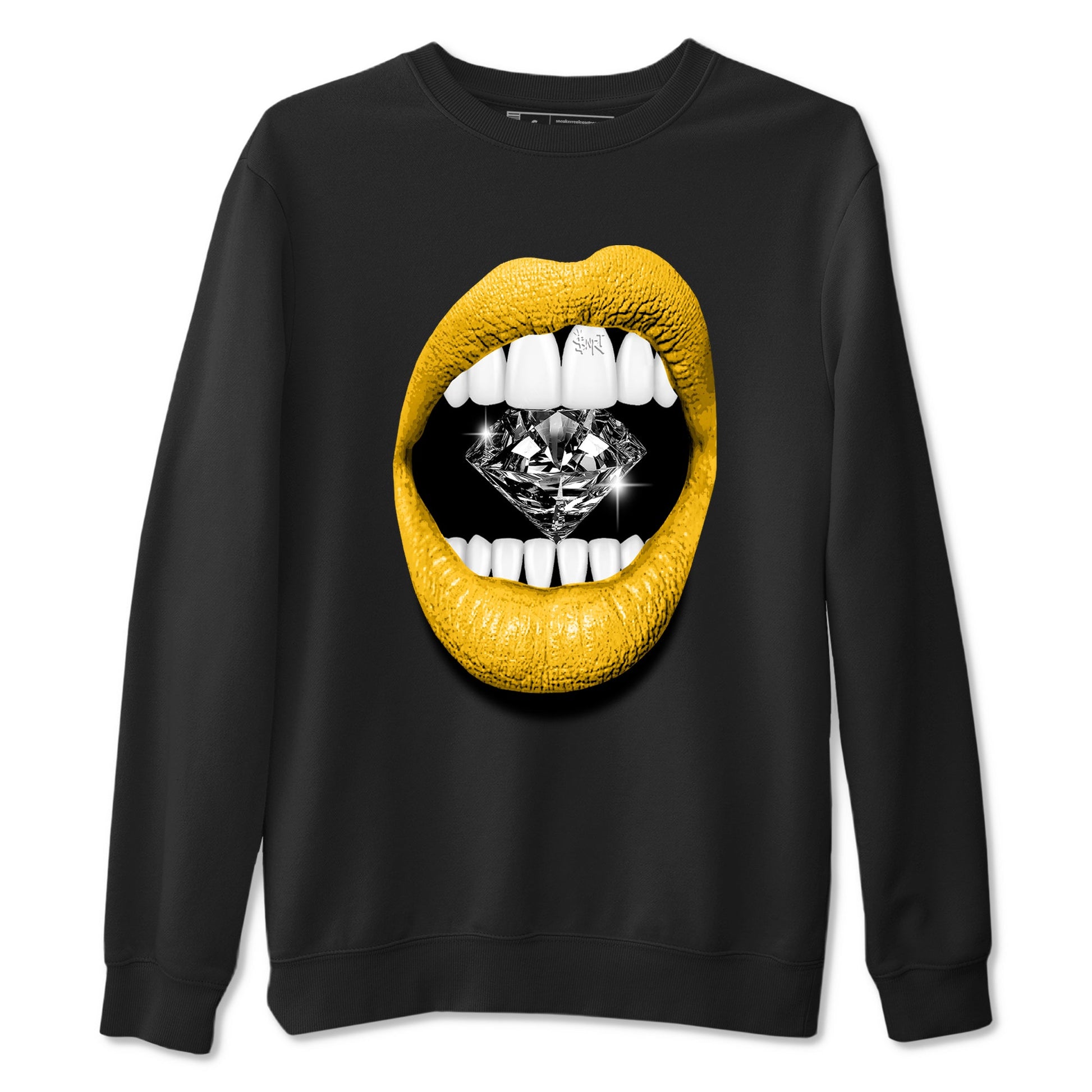 Lips Diamond sneaker match t-shirt styled to complete your fit with the Air Jordan 5 Tokyo sneakers, shown in Black 2.