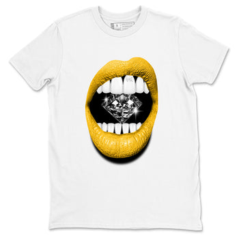 Lips Diamond sneaker match t-shirt styled to complete your fit with the Air Jordan 5 Tokyo sneakers, shown in White 2.