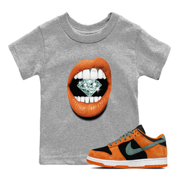 Dunk Low Ceramic shirts to match jordans Lips Diamond sneaker match tees Dunk Ceramic match shoes to clothes SNRT Sneaker Tees Youth Baby Heather Grey 1 tee