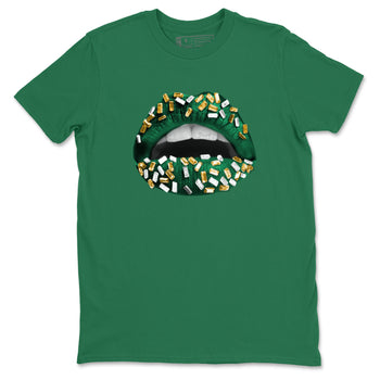 Sneaker Threads – Sneaker Tees To Match Air Jordan 1 Pro Green – Lips Jewel Graphic Tee Kelly Green 2. Perfect for Jordan releases 2025 colorways.