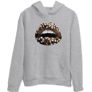 AJ12 Baroque Brown shirts to match jordans Lips Jewel best t shirts to wear with jordans SoleFly x Jordan 12 Baroque Brown match shoes to clothes SNRT Sneaker Tees unisex cotton Heather Grey 2 shirts
