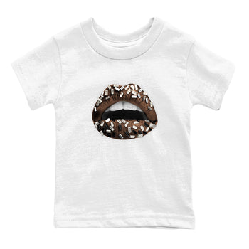 AJ12 Baroque Brown shirts to match jordans Lips Jewel best t shirts to wear with jordans SoleFly x Jordan 12 Baroque Brown match shoes to clothes SNRT Sneaker Tees Youth Baby White 2 tee
