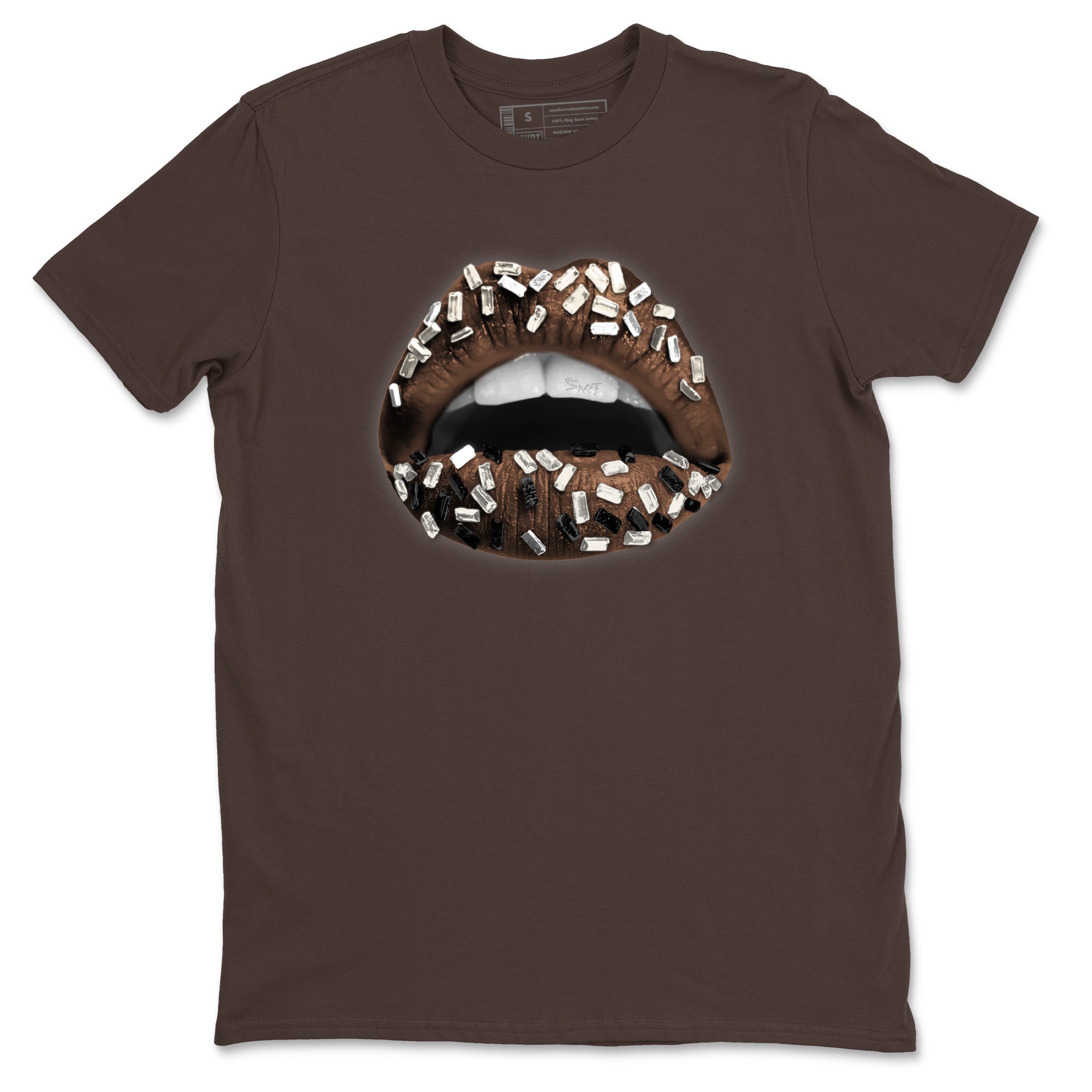 AJ12 Baroque Brown shirts to match jordans Lips Jewel best t shirts to wear with jordans SoleFly x Jordan 12 Baroque Brown match shoes to clothes SNRT Sneaker Tees unisex cotton Dark Chocolate 2 shirts
