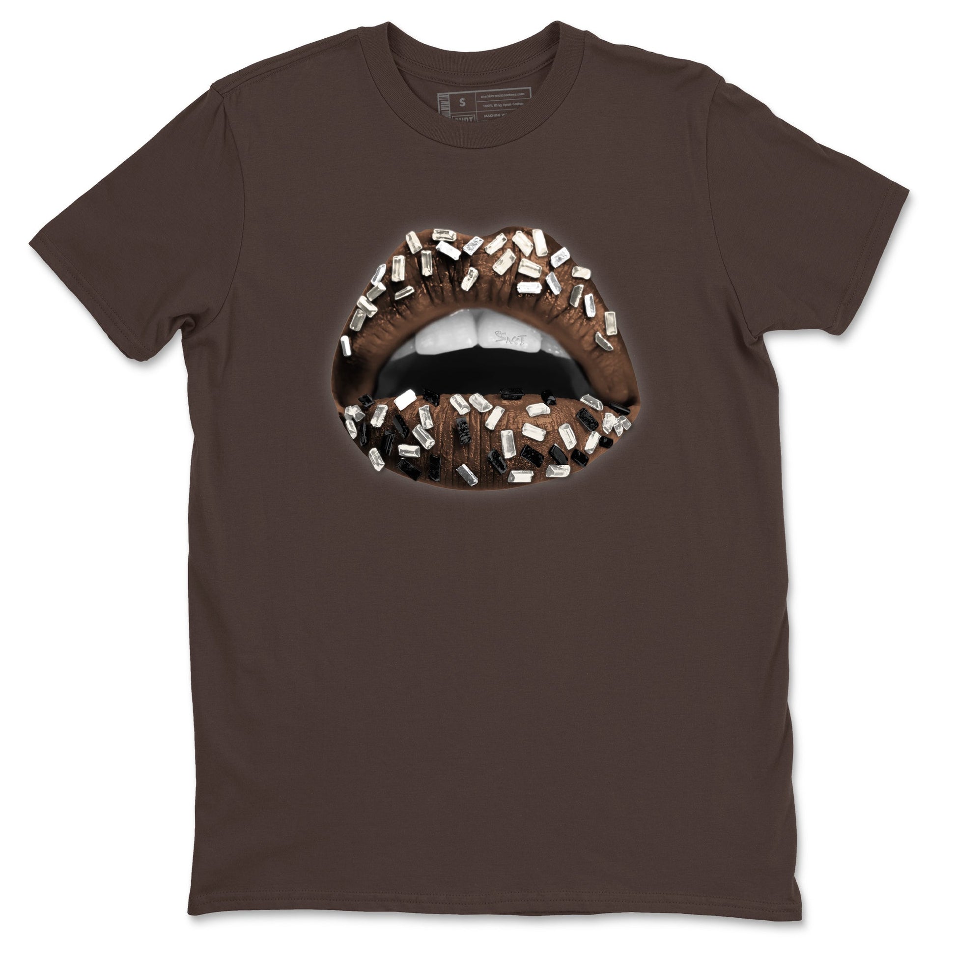 AJ12 Baroque Brown shirts to match jordans Lips Jewel best t shirts to wear with jordans SoleFly x Jordan 12 Baroque Brown match shoes to clothes SNRT Sneaker Tees unisex cotton Dark Chocolate 2 shirts