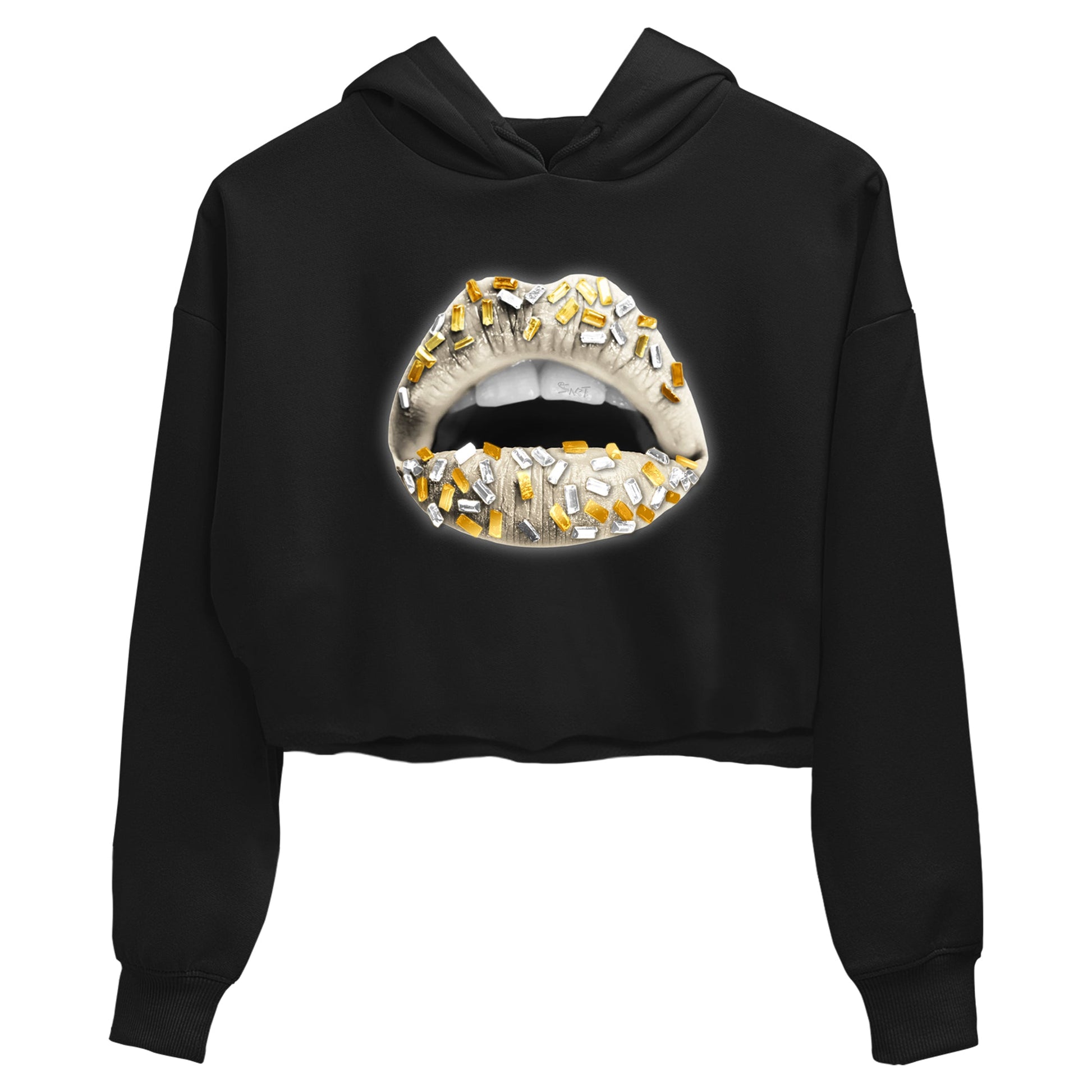 12s Phantom shirts to match jordans Lips Jewel sneaker match tees Air Jordan 12 WMNS Phantom match shoes to clothes SNRT Sneaker Tees unisex cotton Black 2 crop tee