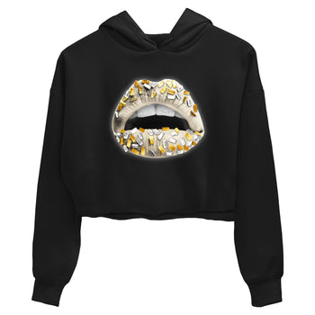 12s Phantom shirts to match jordans Lips Jewel sneaker match tees Air Jordan 12 WMNS Phantom match shoes to clothes SNRT Sneaker Tees unisex cotton Black 2 crop tee