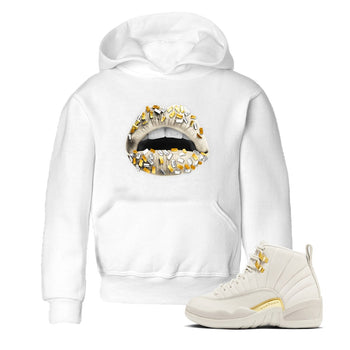 12s Phantom shirts to match jordans Lips Jewel sneaker match tees Air Jordan 12 WMNS Phantom match shoes to clothes SNRT Sneaker Tees Youth Baby White 1 tee