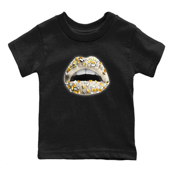 12s Phantom shirts to match jordans Lips Jewel sneaker match tees Air Jordan 12 WMNS Phantom match shoes to clothes SNRT Sneaker Tees Youth Baby Black 2 tee
