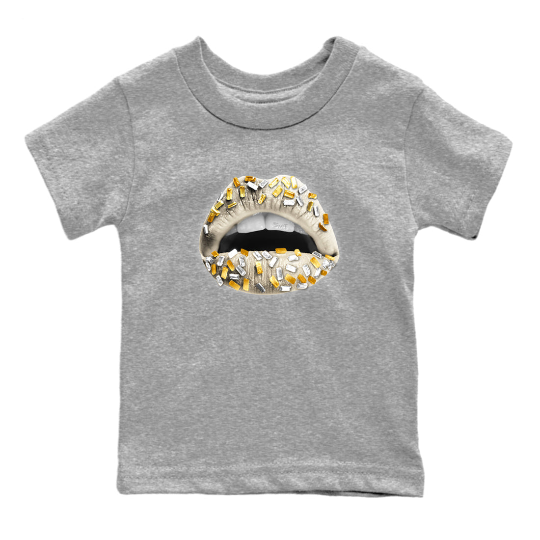 12s Phantom shirts to match jordans Lips Jewel sneaker match tees Air Jordan 12 WMNS Phantom match shoes to clothes SNRT Sneaker Tees Youth Baby Heather Grey 2 tee