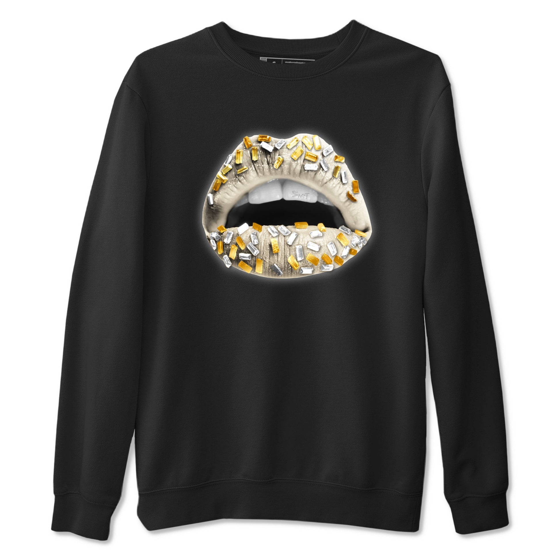 12s Phantom shirts to match jordans Lips Jewel sneaker match tees Air Jordan 12 WMNS Phantom match shoes to clothes SNRT Sneaker Tees unisex cotton Black 2 shirts