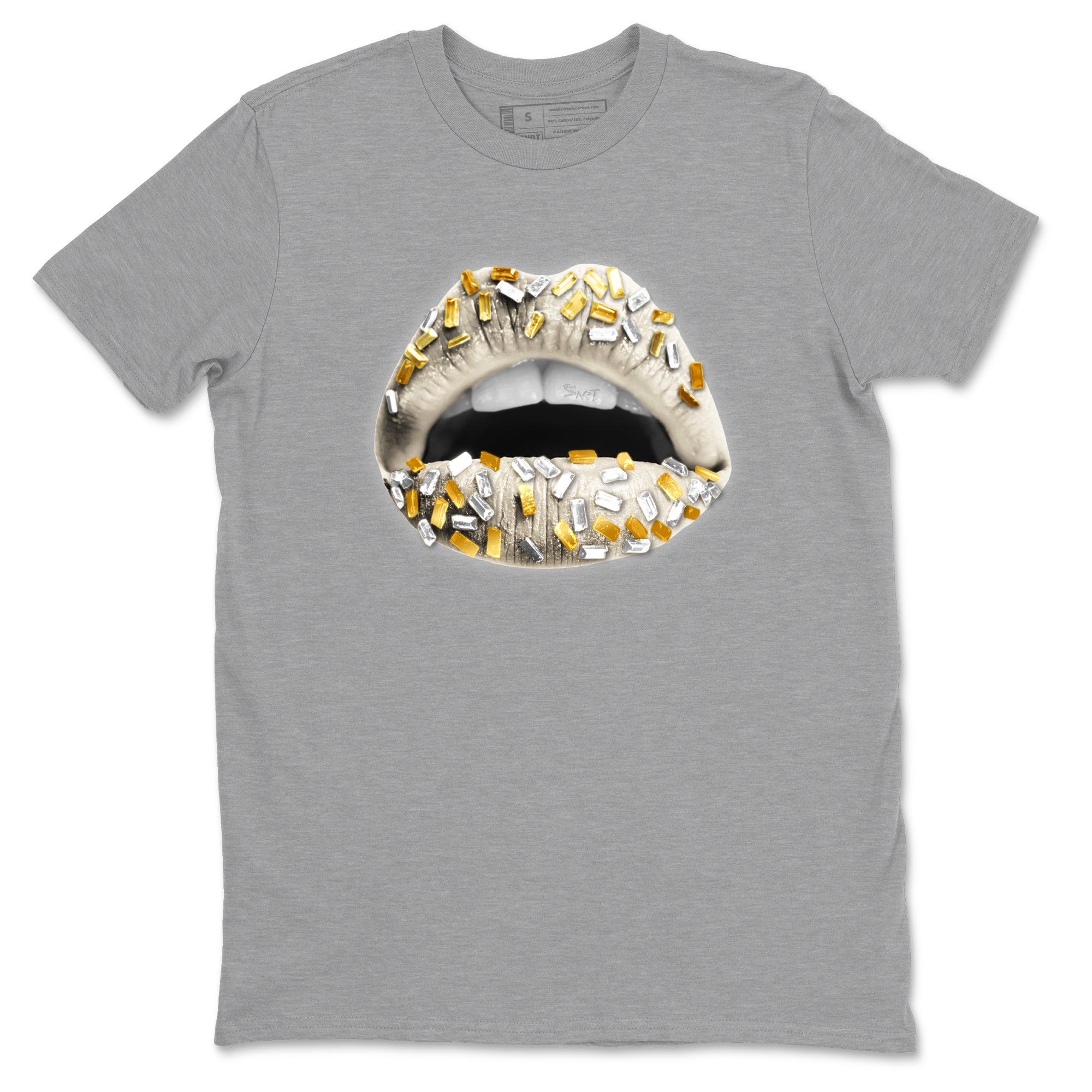 12s Phantom shirts to match jordans Lips Jewel sneaker match tees Air Jordan 12 WMNS Phantom match shoes to clothes SNRT Sneaker Tees unisex cotton Heather Grey 2 shirts