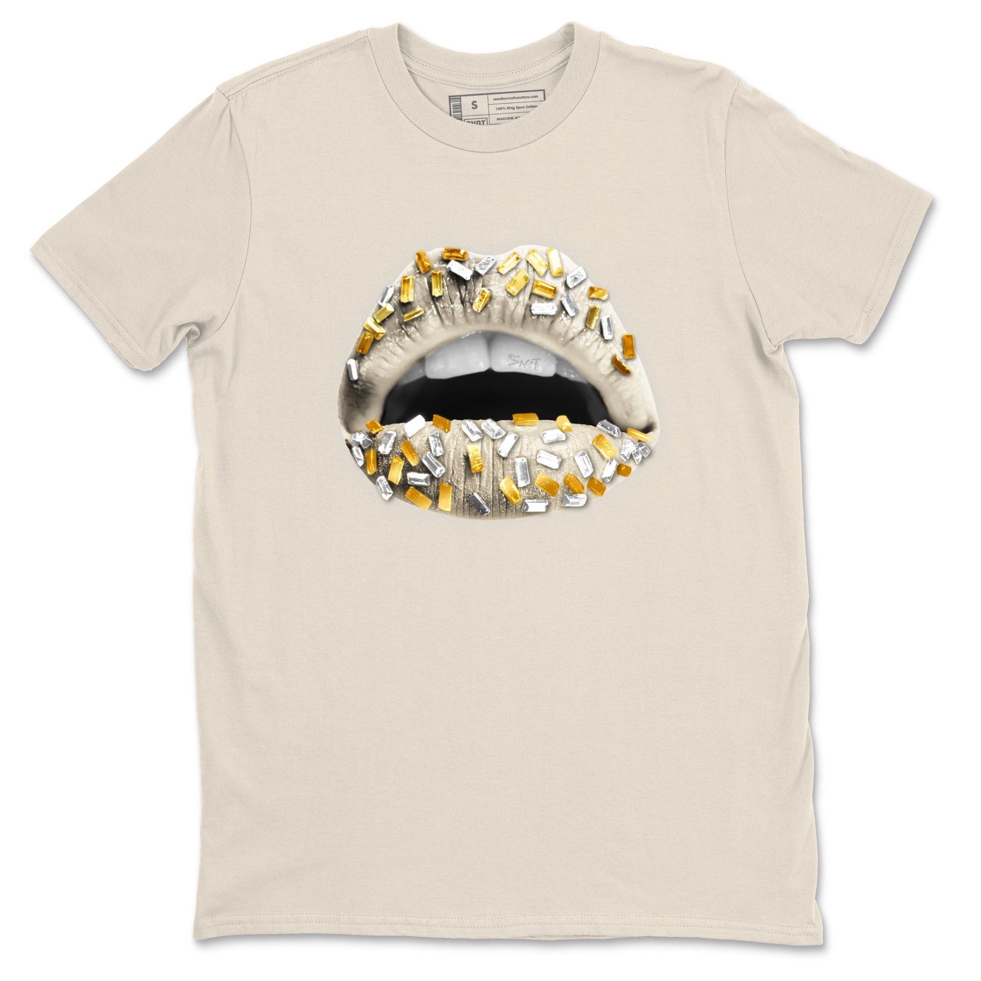 12s Phantom shirts to match jordans Lips Jewel sneaker match tees Air Jordan 12 WMNS Phantom match shoes to clothes SNRT Sneaker Tees unisex cotton Natural 2 shirts