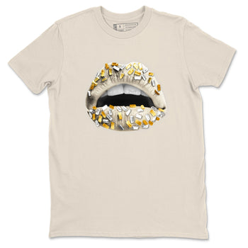 12s Phantom shirts to match jordans Lips Jewel sneaker match tees Air Jordan 12 WMNS Phantom match shoes to clothes SNRT Sneaker Tees unisex cotton Natural 2 shirts