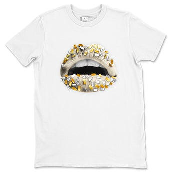 12s Phantom shirts to match jordans Lips Jewel sneaker match tees Air Jordan 12 WMNS Phantom match shoes to clothes SNRT Sneaker Tees unisex cotton White 2 shirts