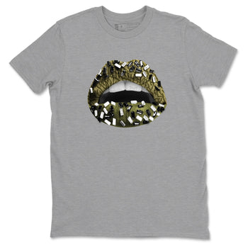 Sneaker Threads – Sneaker Tees To Match Air Jordan 3 Medium Olive – Lips Jewel Graphic Tee Heather Grey 2. Perfect for Jordan releases 2025 colorways.