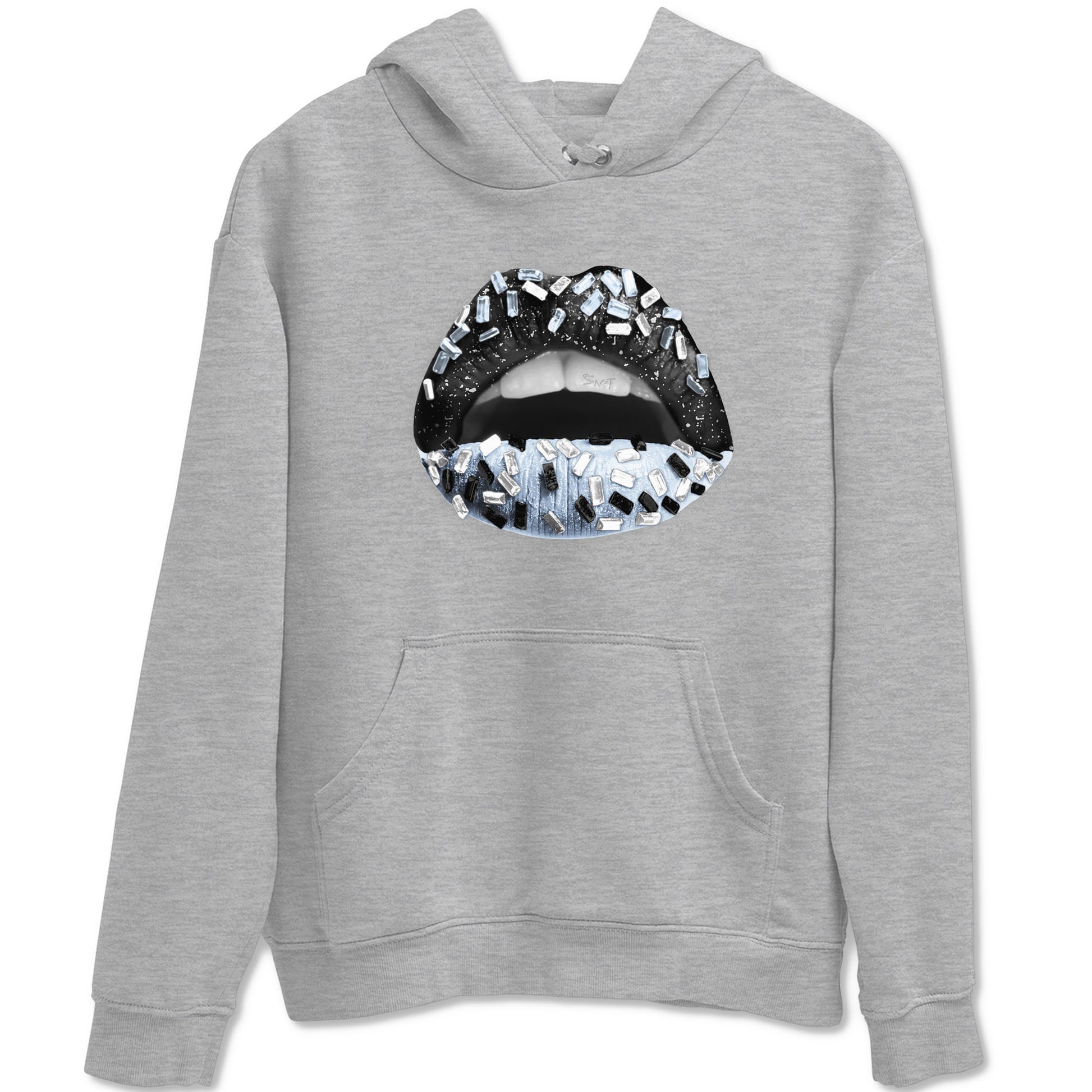 AJ6 White Black shirts to match jordans Lips Jewel sneaker match tees Air Jordan 6 White Black SNRT Sneaker Tees streetwear brand Heather Grey 2 unisex cotton tee