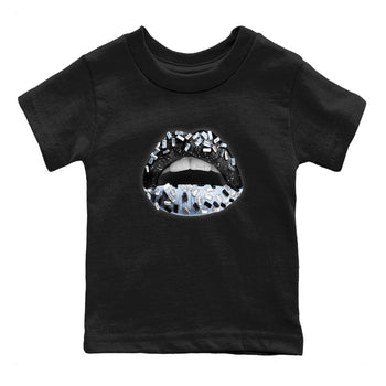 AJ6 White Black shirts to match jordans Lips Jewel sneaker match tees Air Jordan 6 White Black SNRT Sneaker Tees streetwear brand Baby and Youth Black 2 cotton tee